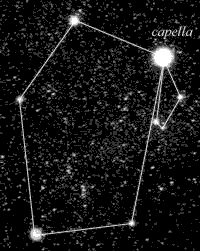Auriga, with Capella clearly shown.