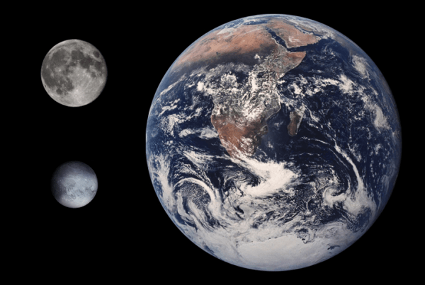 Tom.Reding - This picture was composed from File:Enceladus Earth Moon Comparison.png, File:Full Moon Luc Viatour.jpg, and File:Pluto impression.png, by Tom Reding (Wikimedia)