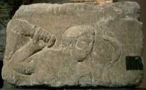 The god Smertrios. From the Boatmen's Pillar in Paris. Wikimedia.